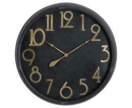 Stylové černé retro hodiny SOHO 80cm