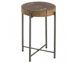 Log Slice Side Table