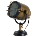 Industri&aacute;ln&iacute; stoln&iacute; lampa Spotlight mosazn&aacute; / čern&aacute;