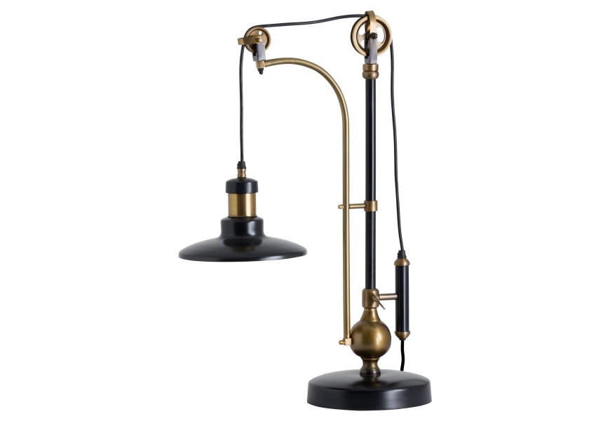 Atypická industriální stolní lampa Hudson 74cm