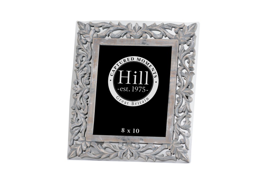 Grey Painted Elaborate 8X10 Photo Frame