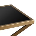 Antique Bronze Contemporary Display Console