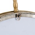 Antique Bronze Large Circular Mirror With Decorative Loop
