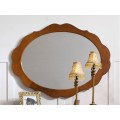 Luxusní rustikální oválné zrcadlo RUSTICA zdobené nástěnné