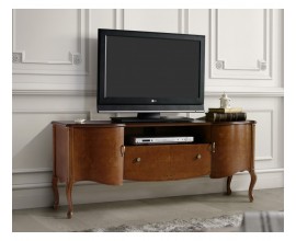 Luxusní vyřezávaný rustikální TV stolek RUSTICA z masivu klasický styl