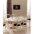 Luxusní rustikální oválný jídelní stůl RUSTICA rozkládací 180-240cm
