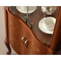 Luxusní rustikální knihovna RUSTICA se skleněnými dvířky 78cm