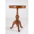 Luxusní kulatý rustikální příruční stolek CASTILLA v klasickém stylu