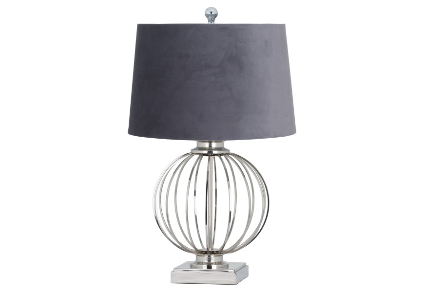 Stylová stolní lampa Chrom 63cm