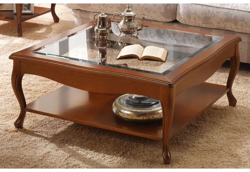 Luxusní rustikální konferenční stolek CASTILLA