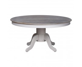 Designový provensálsky kulatý jídelní stůl z masivu Liberty 150cm