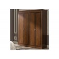 Luxusní rustikální šatní skříň RUSTICA se 4mi dveřmi