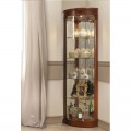 Luxusní klasická rohová vitrína CASTILLA z masivu