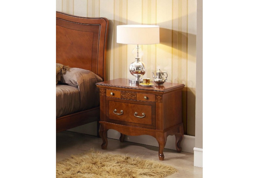Luxusní rustikální noční stolek CASTILLA z masivu