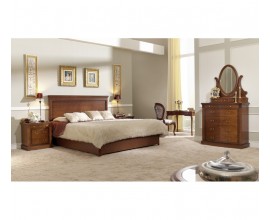 Luxusní rustikální postel s úložným prostorem CASTILLA 150-180cm