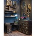 The Hudson Collection Bookshelf Desk With Two Drawers