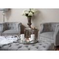 Silver Chesterfield Tub Chair