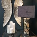 Antique White Large Angel Wings
