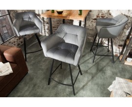 Luxusní židle Ima ve vintage stylu stříbrná