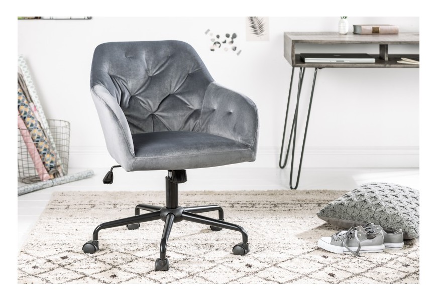 Luxusní kancelářské křeslo Berthe šedé