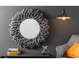 Designové zrcadlo Vista v šedé barvě