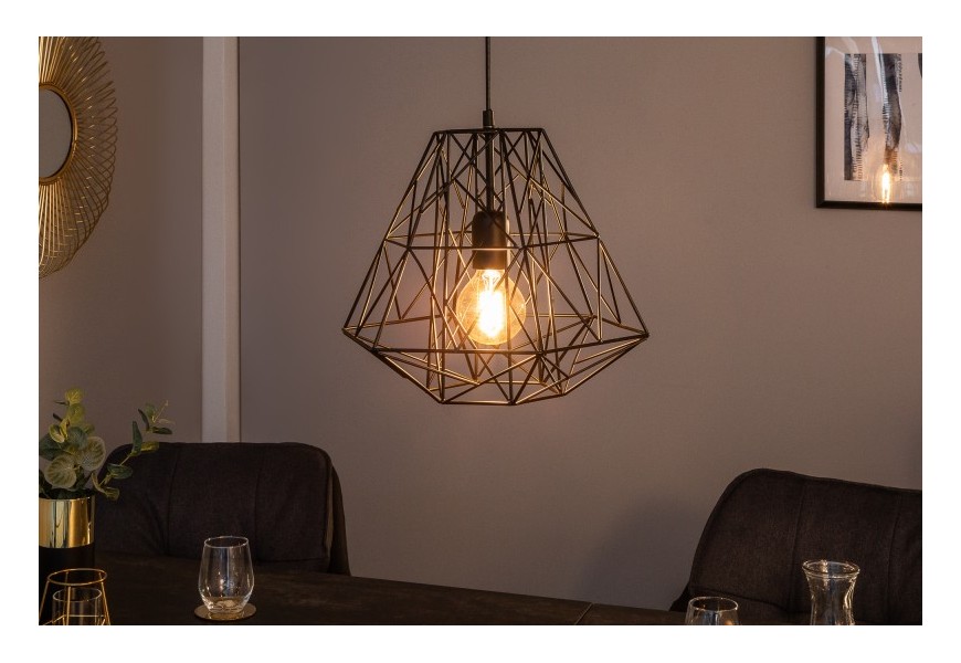 Designová závěsná lampa Mira černá