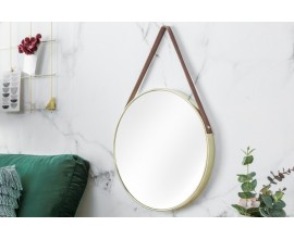 Designové kulaté zrcadlo Minna zlaté 45cm