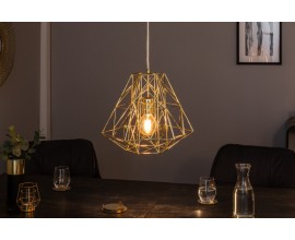 Designová závěsná lampa Mira zlatá