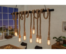 Unikátní závěsná lampa Marinero hnědá