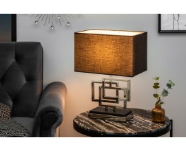 Designová stolní lampa Tulsa stříbrná