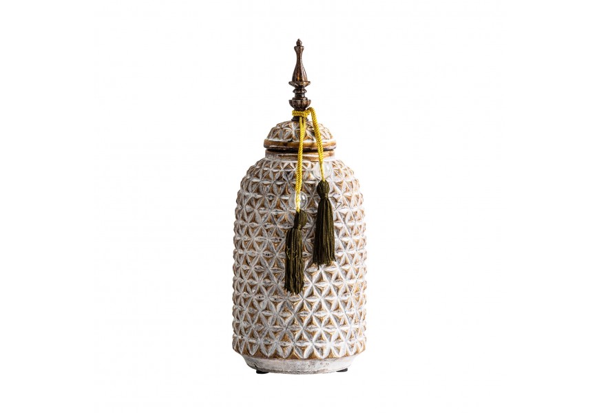 Designová láhev off white vintage 33cm
