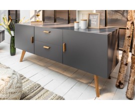 Stylová nízká komoda Swen 160cm šedá