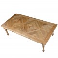 Rustikální konferenční stolek Madalyn z dubového dřeva