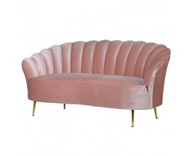 Luxusní art-deco sedačka Orenette Rosé v starorůžové barvě 170cm