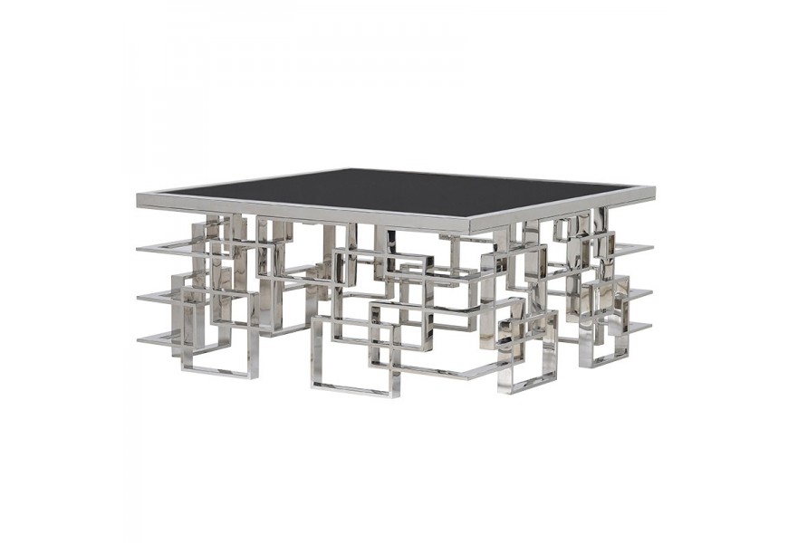 Moderní Art-deco konferenční stolek čtvercový Oriane 100cm