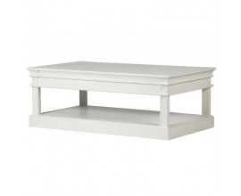 provensálský luxusní obdélníkový konferenční stolek Amarante bílý 130 cm