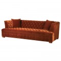 Moderní luxusní čalouněná sedačka Thien Mandarin 245cm oranžová