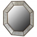 Luxusní zrcadlo s kovovým rámem ve tvaru oktagonu Faustine
