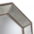 Luxusní zrcadlo s kovovým rámem ve tvaru oktagonu Faustine
