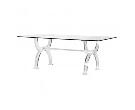 Moderní luxusní konferenční stolek Eglantine skleněný 210 cm
