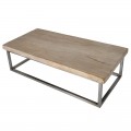 Moderní designový konferenční stolek Pruitt ze dřeva a kovu 140cm