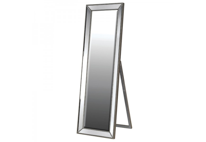 Moderní stojící zrcadlo v kovovém rámu Cherell 168cm