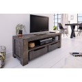 Industriální moderní TV stolek Svea v šedé barvě 130cm
