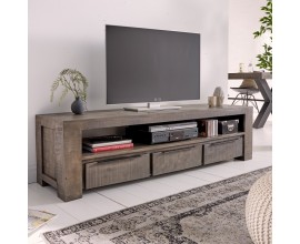 Industriální moderní TV stolek Svea v šedé barvě 170cm