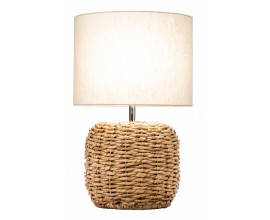 Venkovská stylová noční lampa Fida bílá 47cm