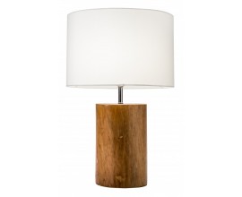 Koloniální stolní lampa Nadia bílá 57cm