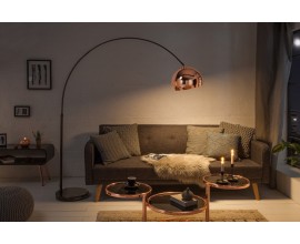 Moderní designová stojací lampa Urbano rose gold