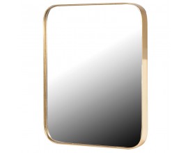 Art-deco stylové zrcadlo Viviane se zlatým rámem 51 cm