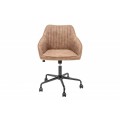 Retro stylové kancelářské křeslo Anica v světle hnědé barvě 60cm