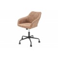 Retro stylové kancelářské křeslo Anica v světle hnědé barvě 60cm